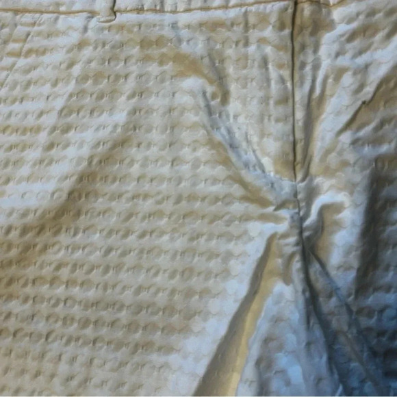 NWT Crown & Ivy Womens 16 Scalloped Shelby Shorts White Stretch - Picture 6 of 8